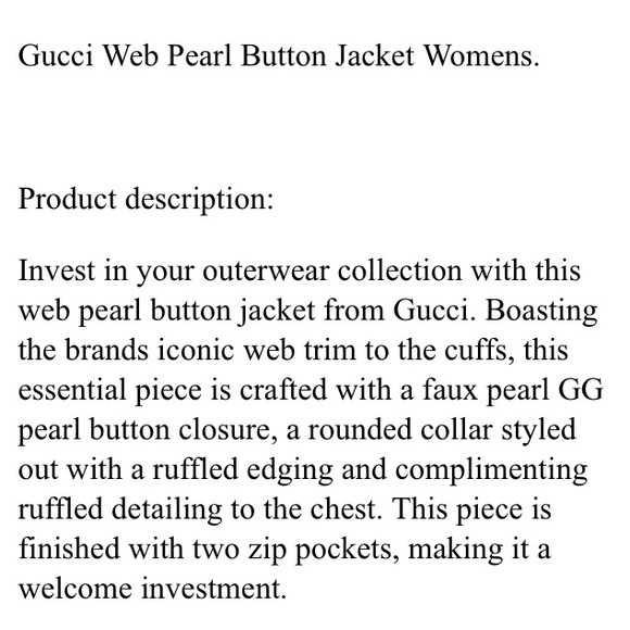 Authentic GUCCI lightweight jacket - Picture 2 of 7